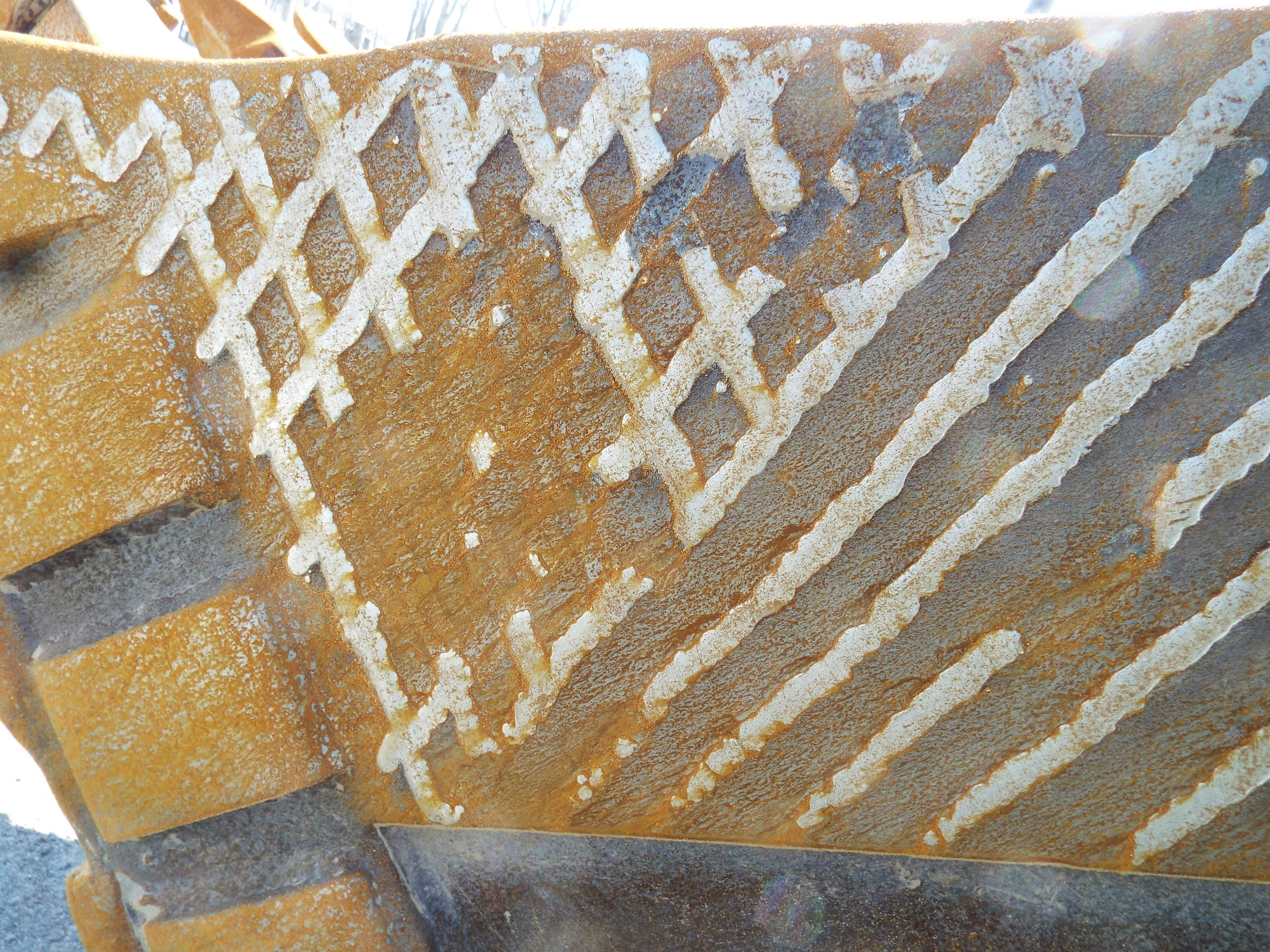 Close-up of a textured surface with a diamond pattern
