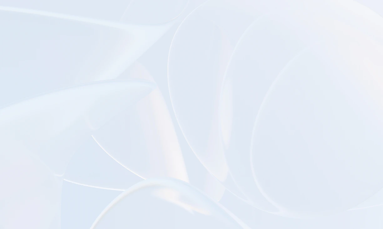 Abstract light blue curves with soft lighting