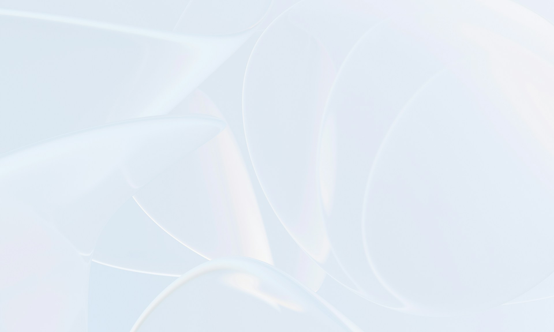 Abstract light blue curves with soft lighting