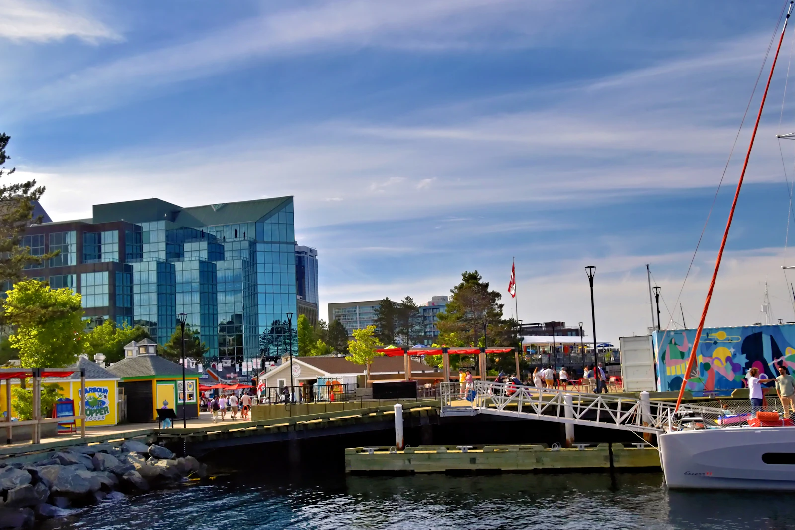 Halifax boardwalk and modern waterfront buildings, best digital marketing agencies in Halifax