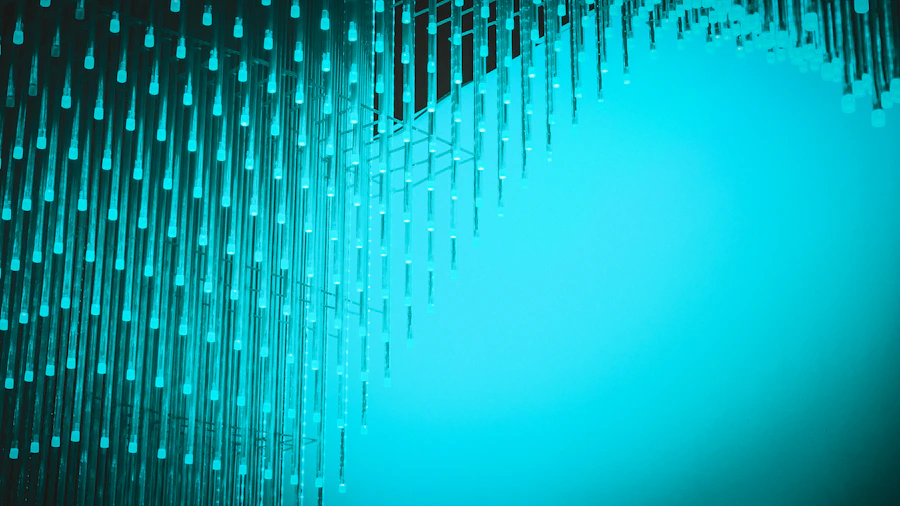 Abstract AI data visualization