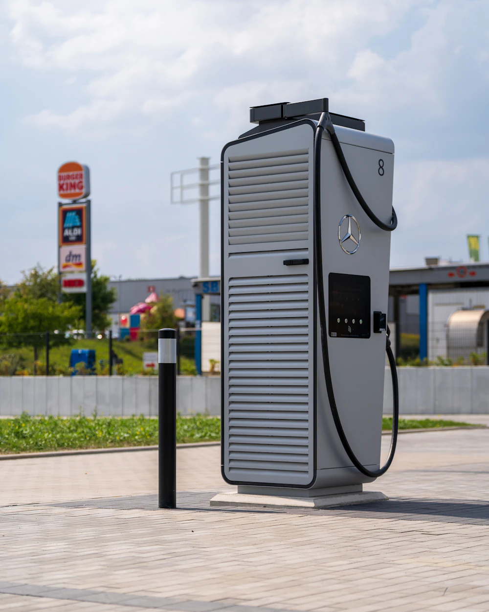 A DC fast-charging station being developed