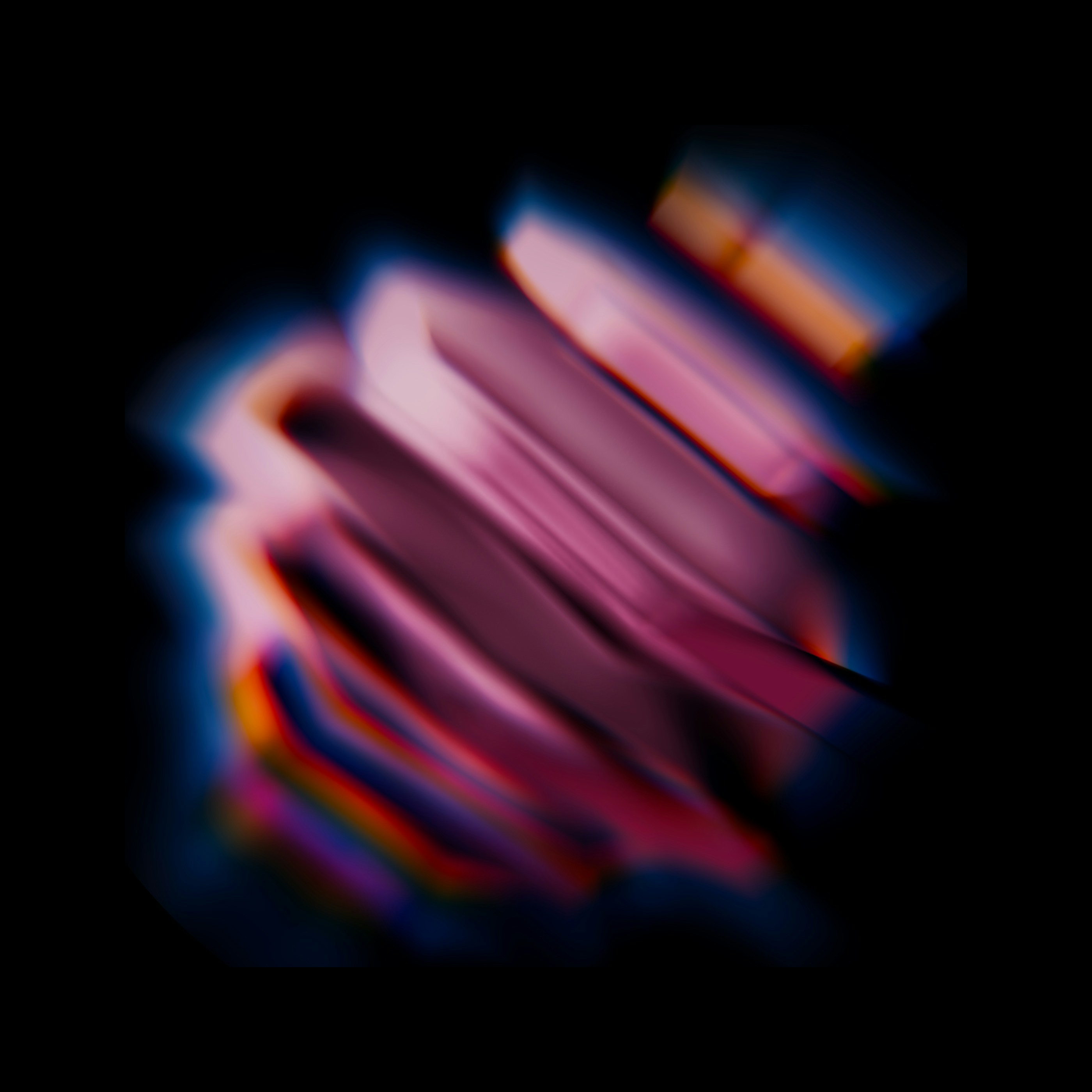 Abstract blurred pink and blue light streaks