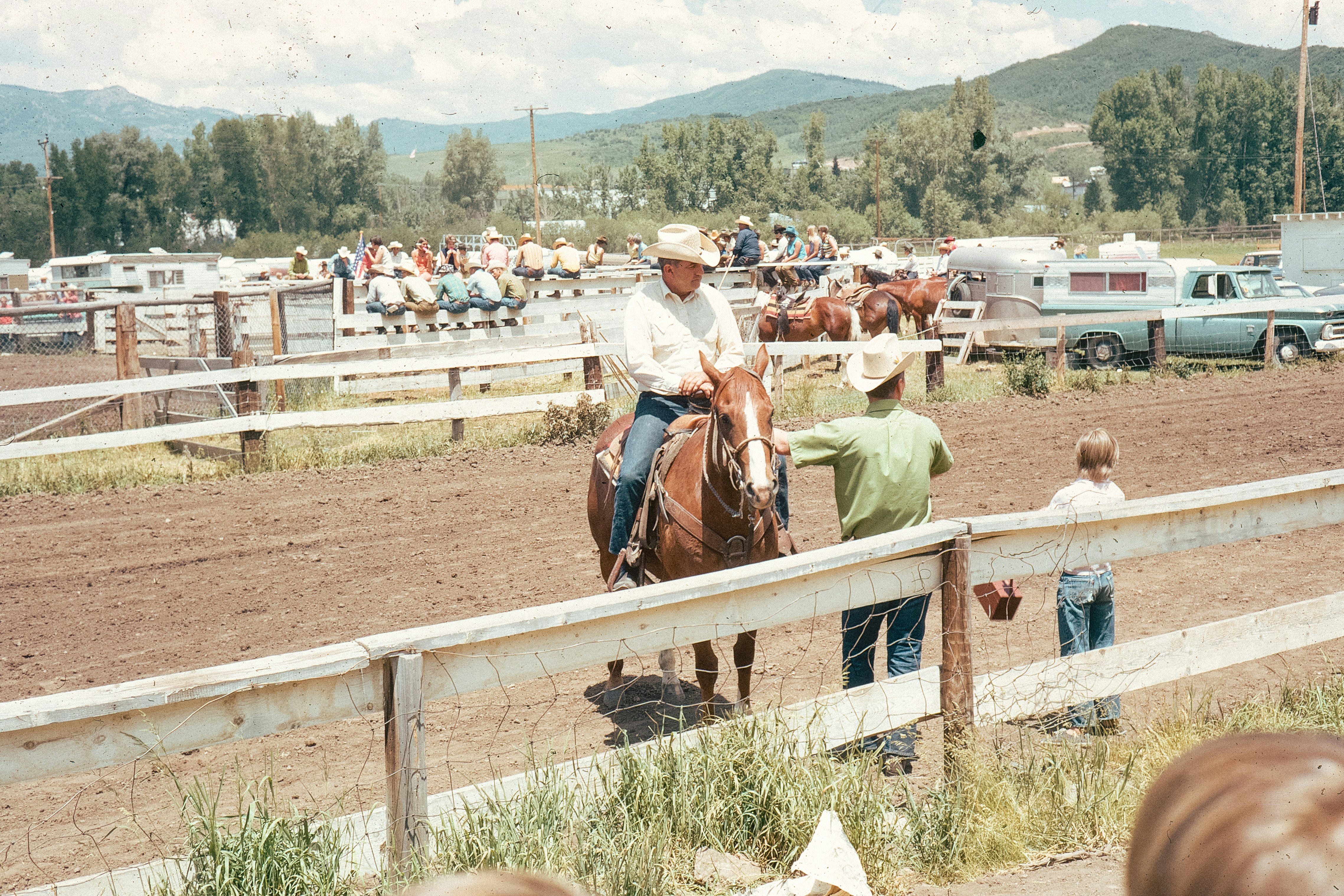 Cowboy on horseback at a rodeo event photo – Free Vintage Image on Unsplash