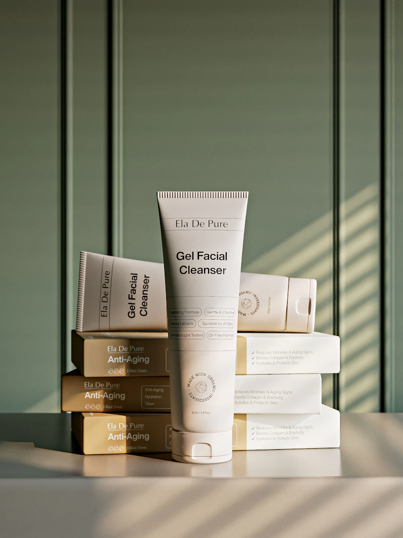 Aftercare Set mit Facial Cleanser und Pflegeprodukten