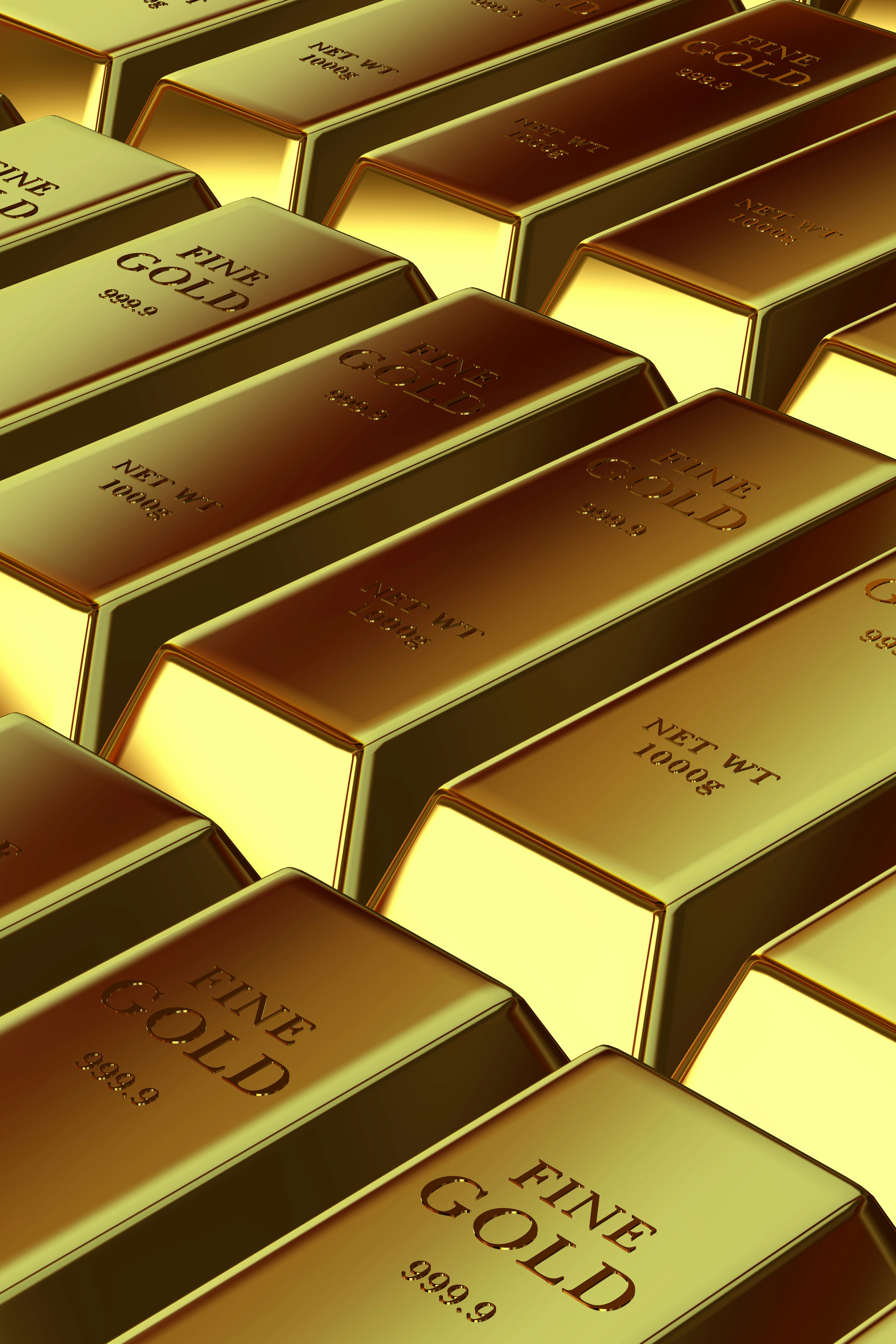 Golden Bars, Bank Bullions, Elite Background, Precious Metals, Business