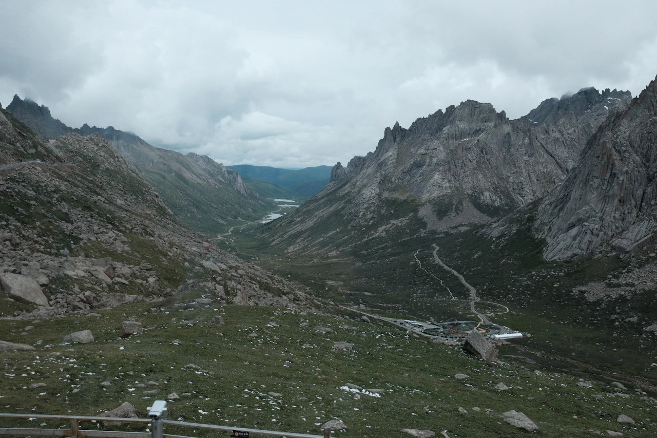 Mountain road through Sichuan