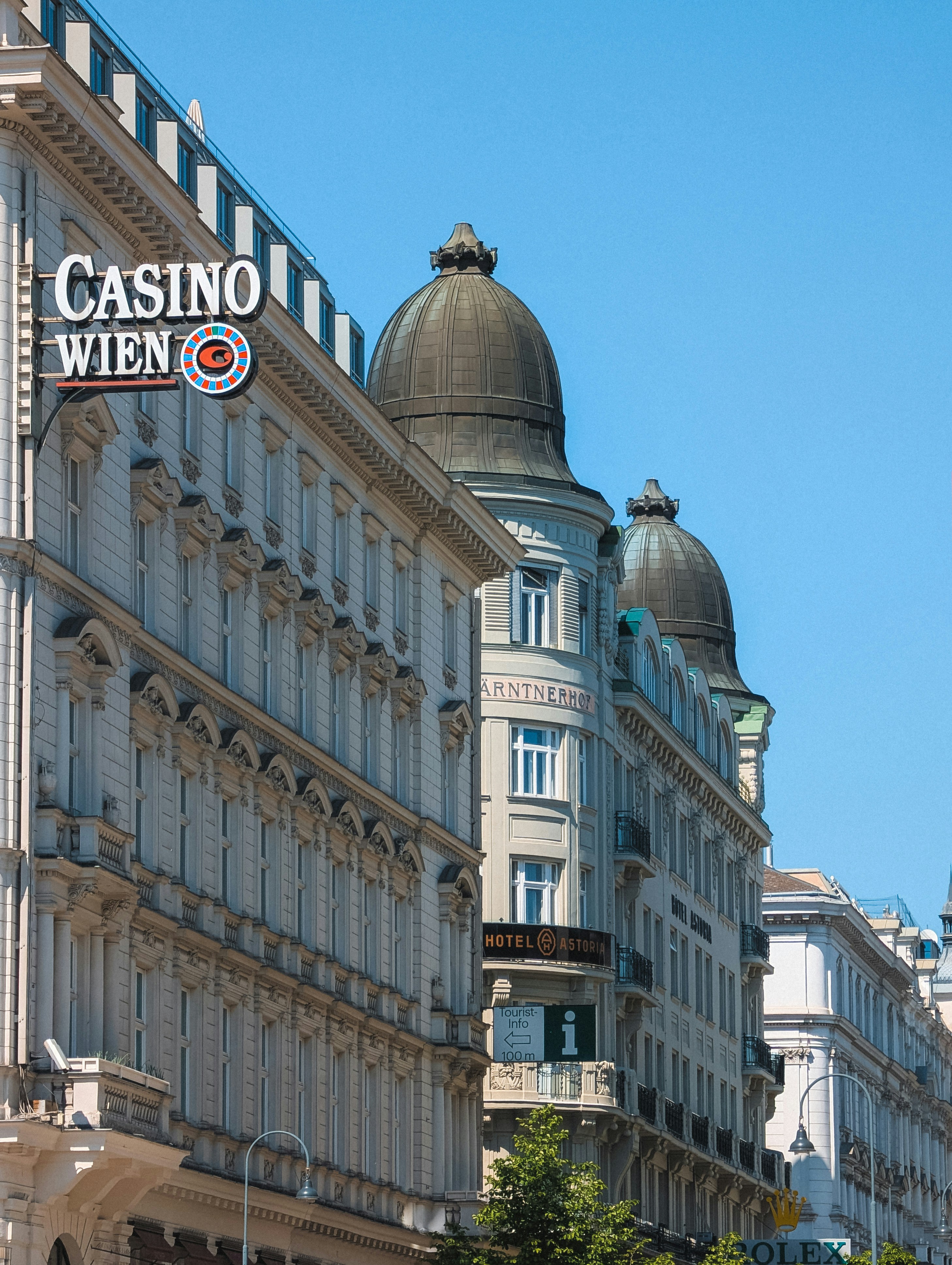 Casino Wien and elegant city buildings