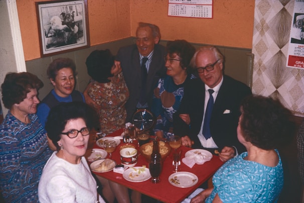 Group of people gathered around a table