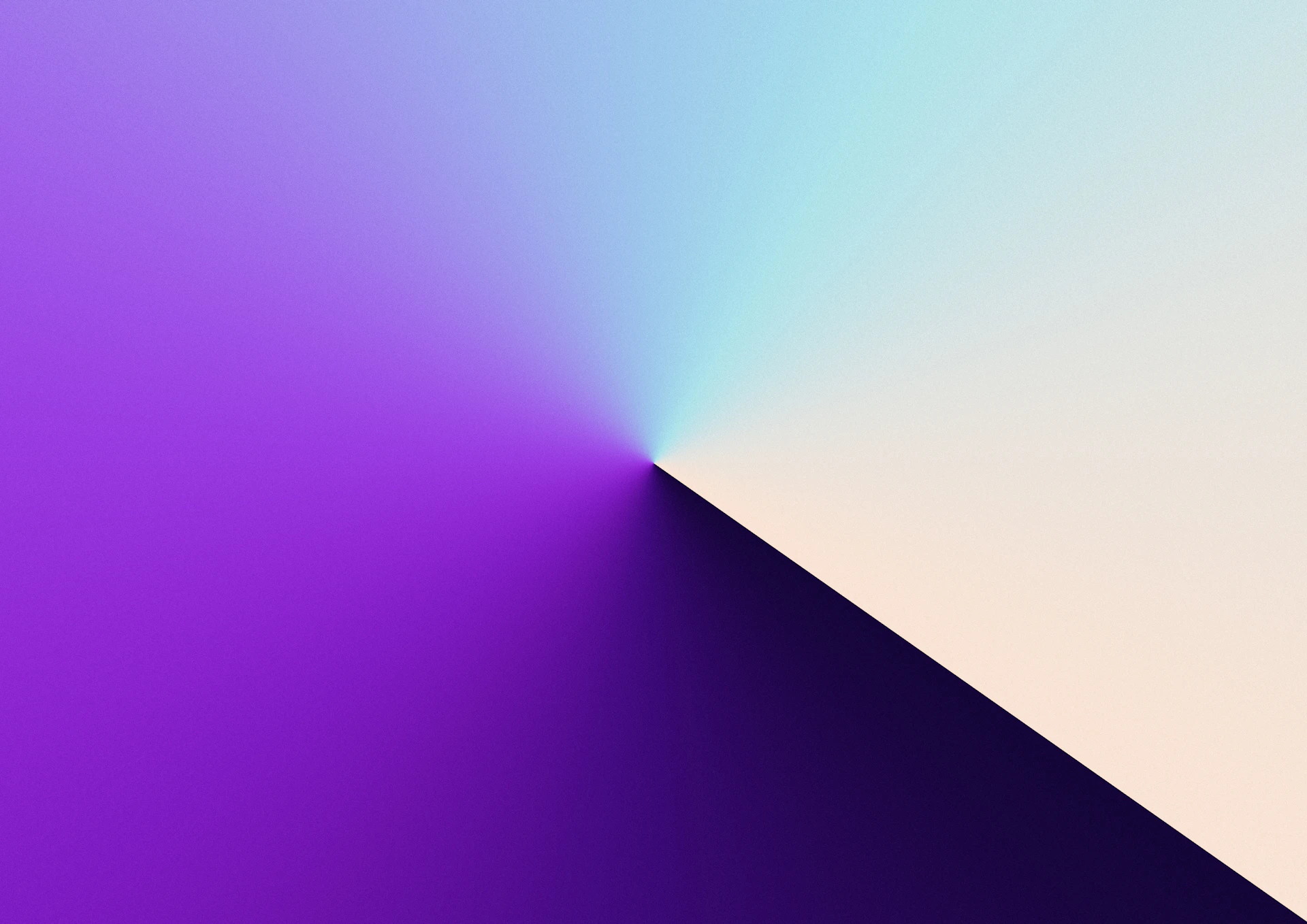 Gradient of purple, blue, and cream colors.