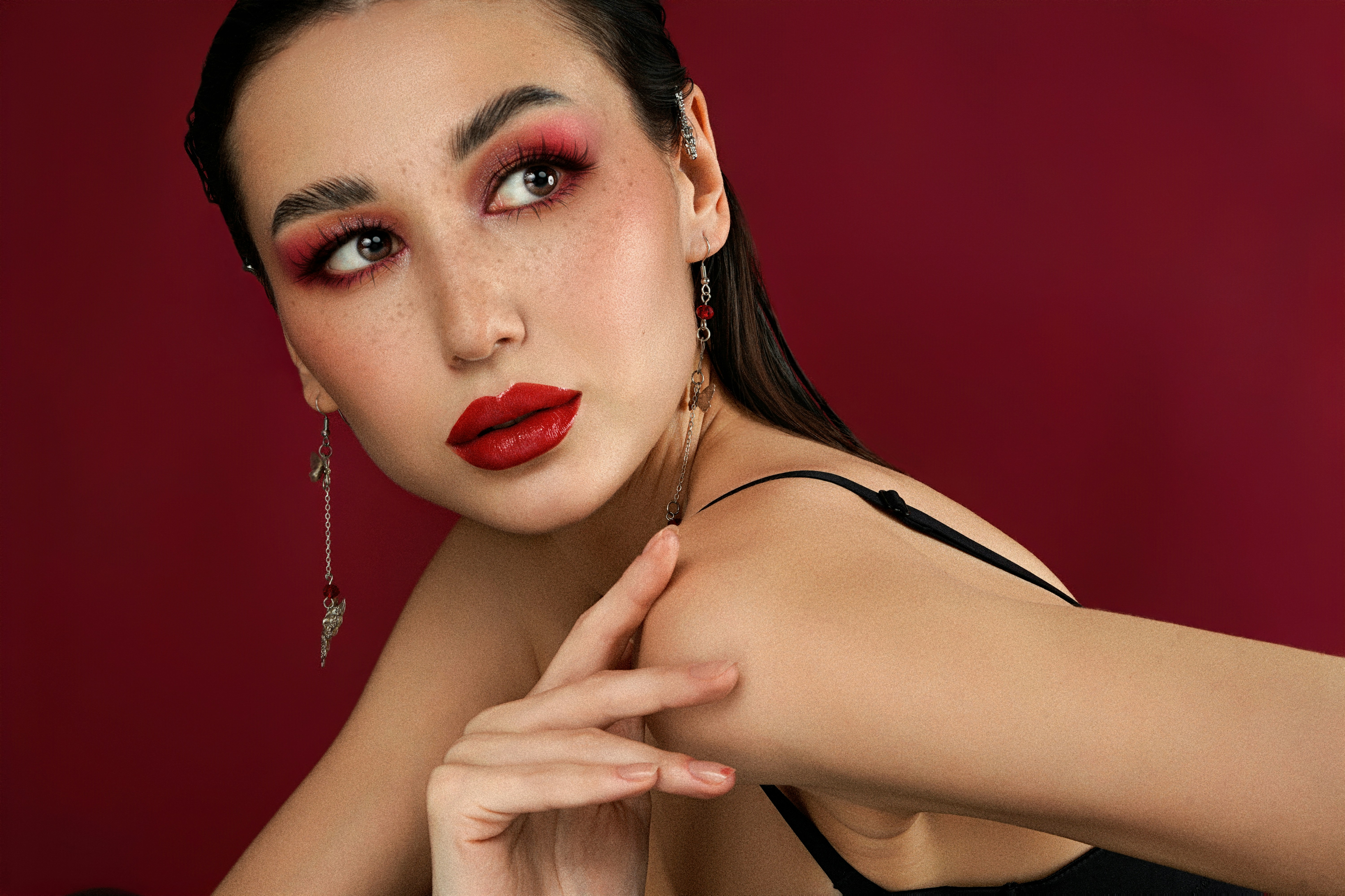 Dramatic Red Makeup
