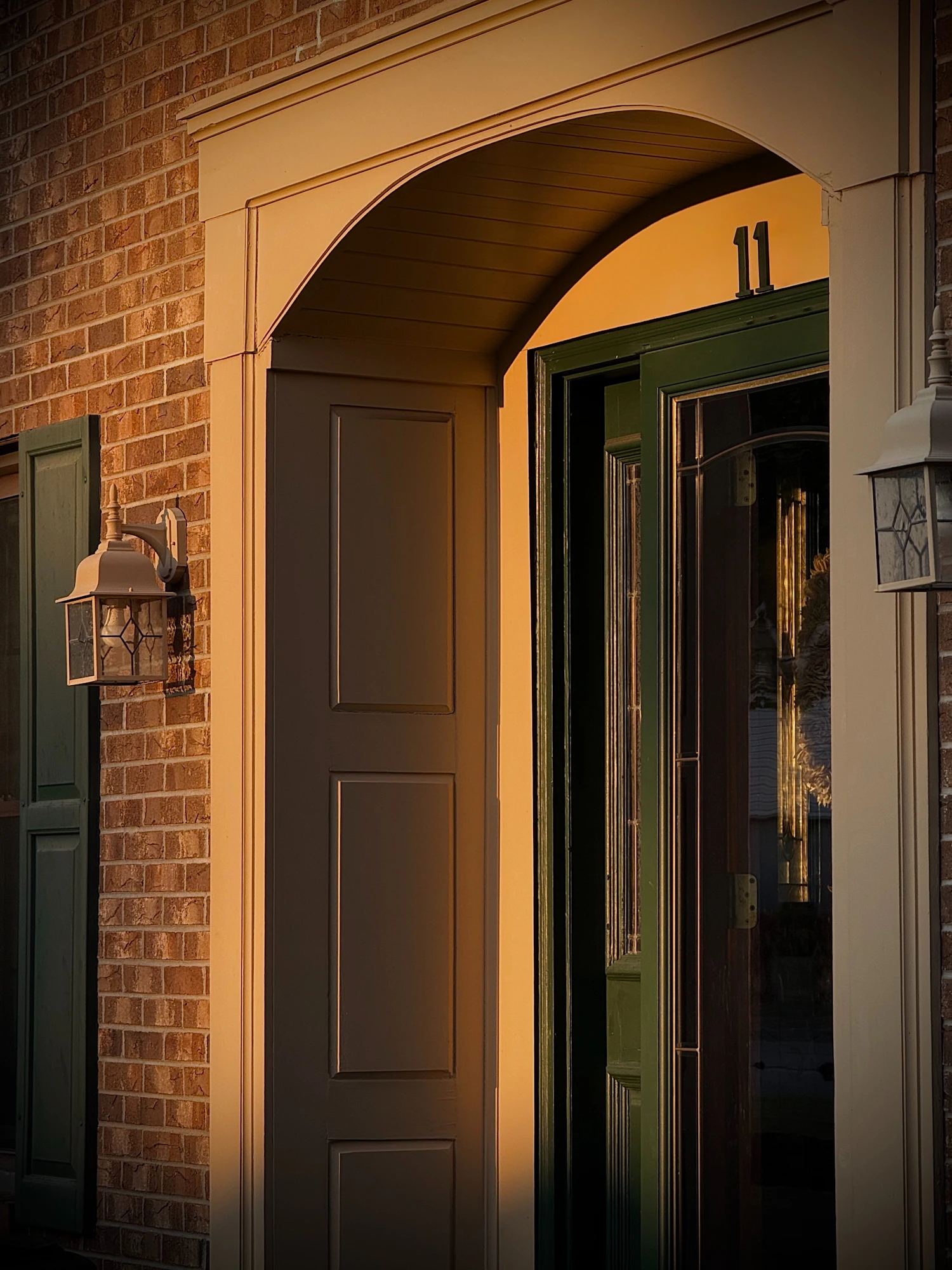New residential exterior entry door