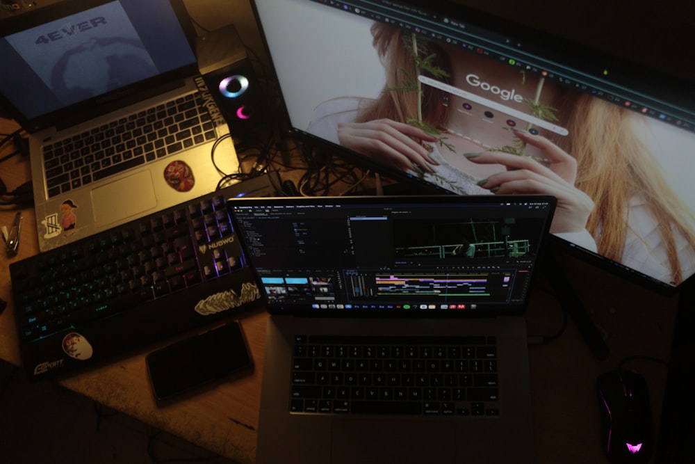 Editor working across several screens and digital interfaces