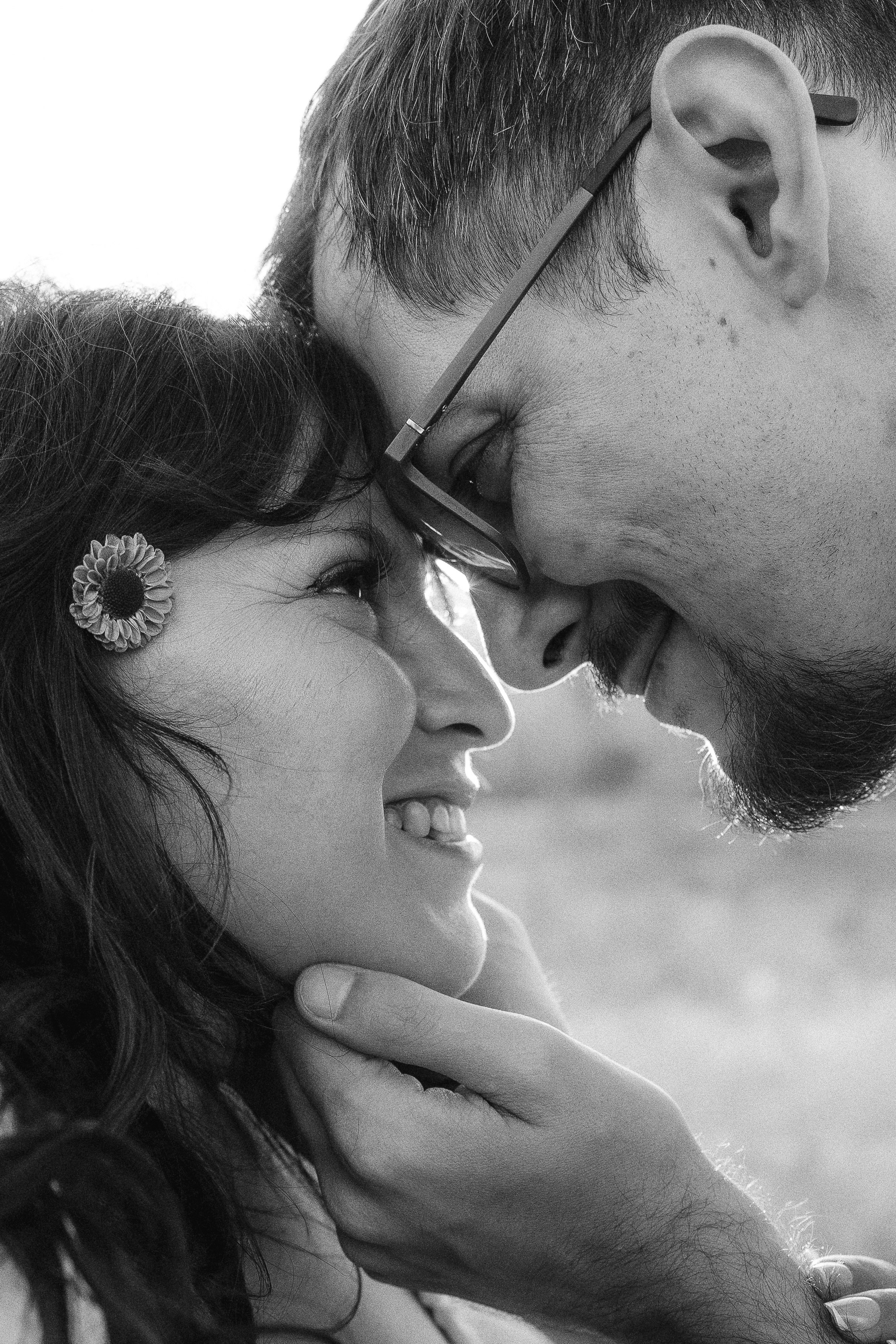 Couple looking at each other with affection