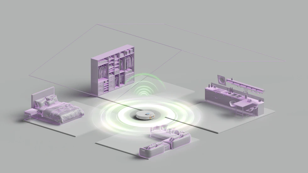 Smart home devices connected to a central hub