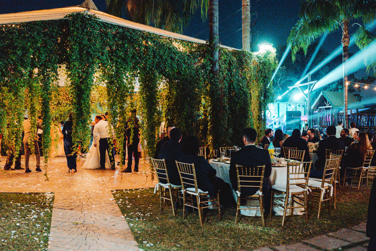 Wedding reception and celebration after the ceremony