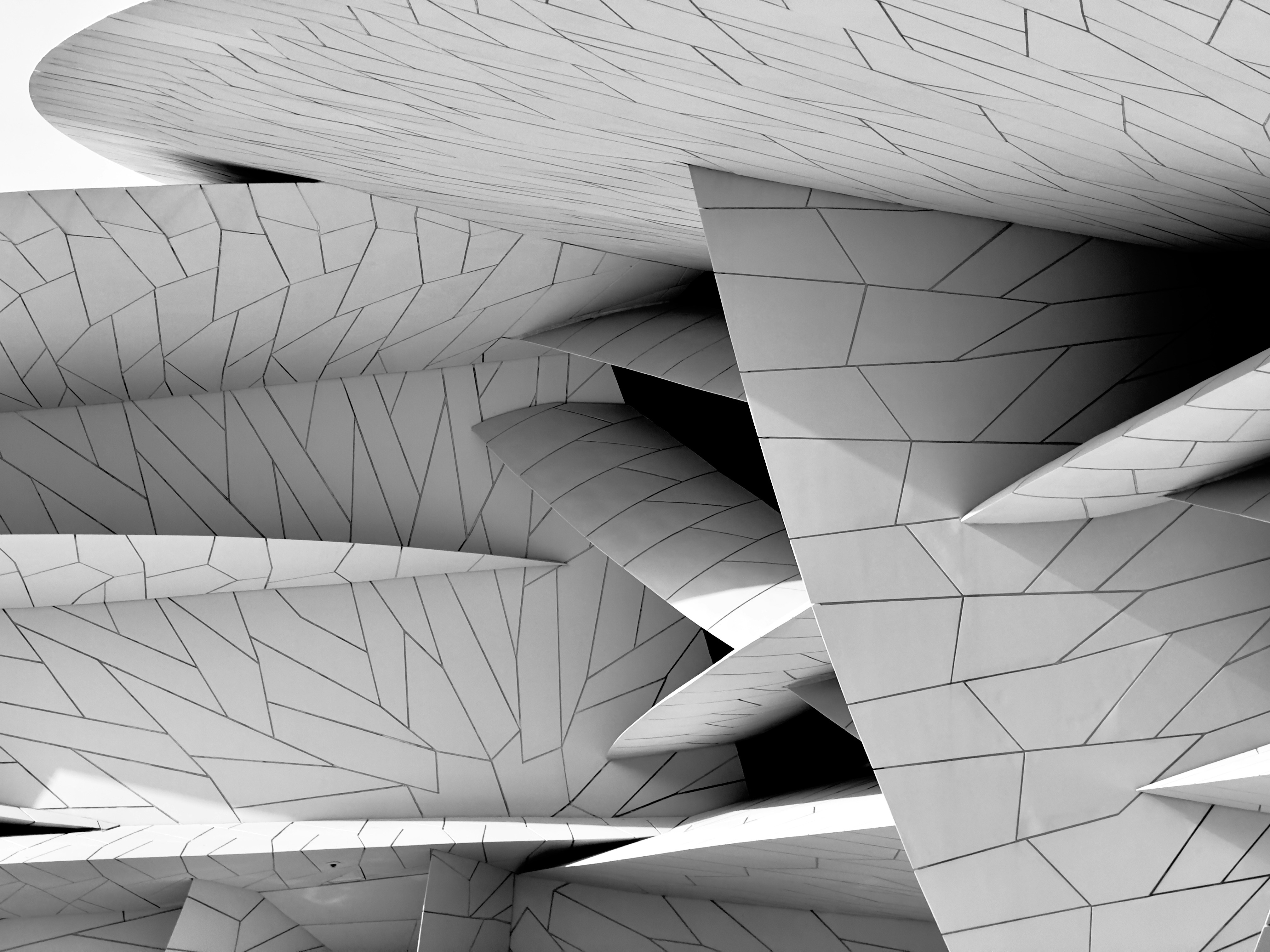 modern futuristic building close-up