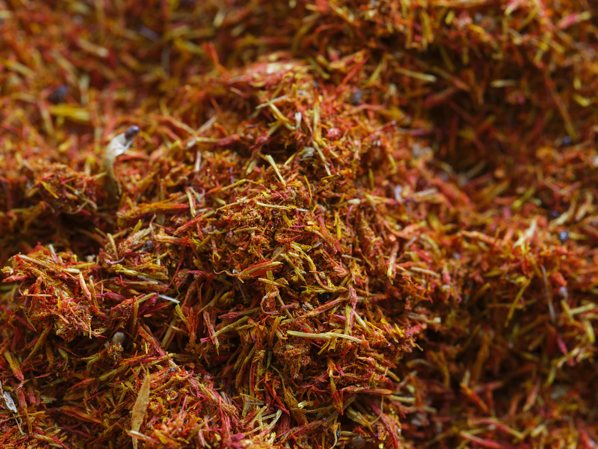 Saffron and herbs used in Spanish cooking