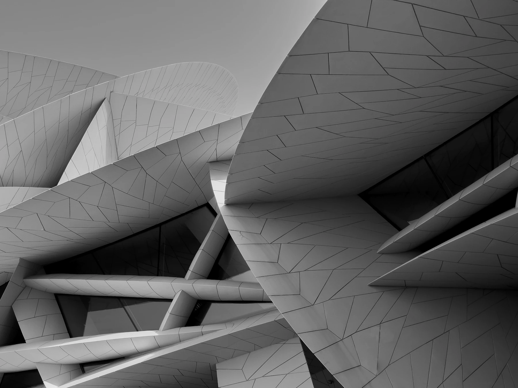 Abstract modern architecture without people
