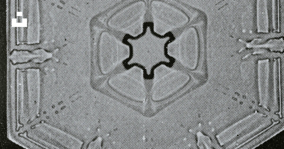 Close-up of a hexagonal ice crystal formation. photo – Free Pattern ...