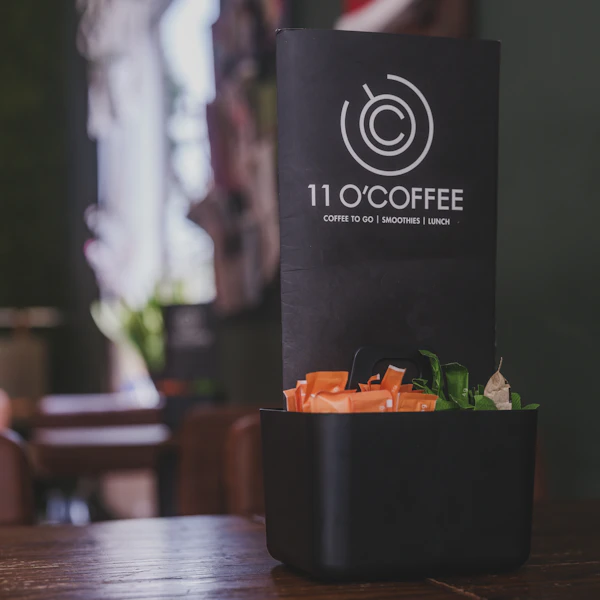 Sugar packets and bulk sugar for coffee service stations