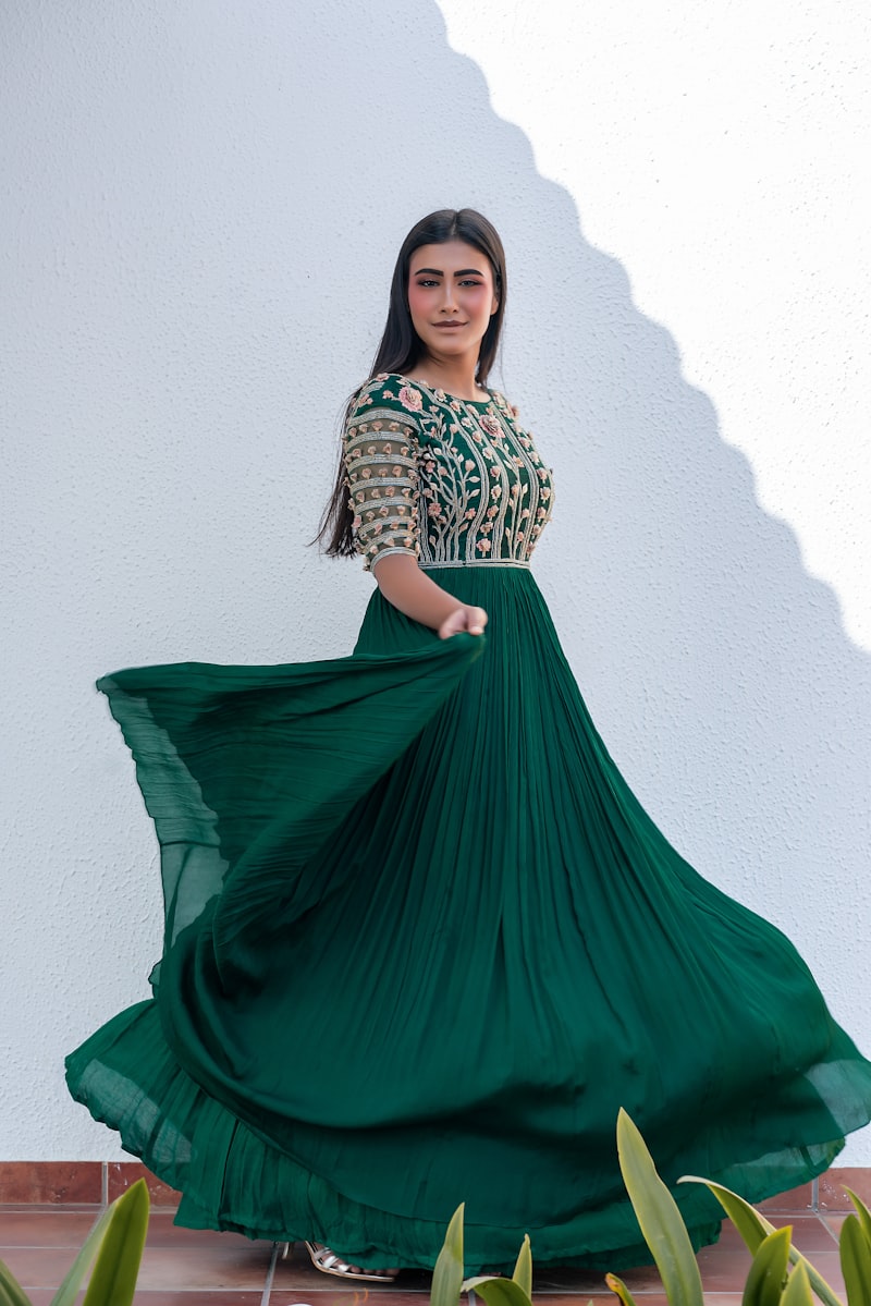 Emerald Green Anarkali