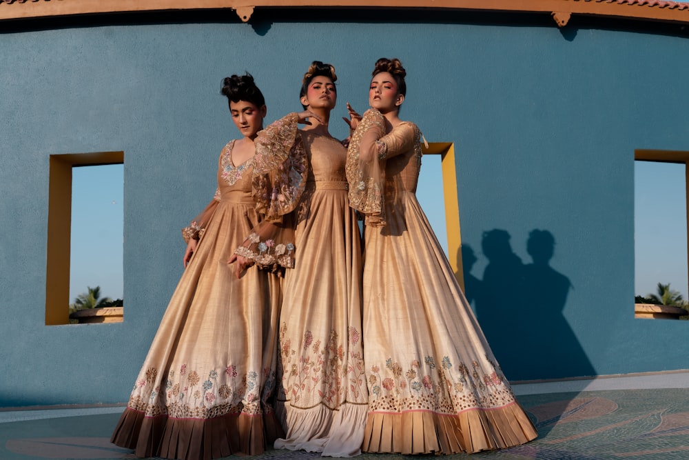 Multiple fashion looks demonstrating the breadth of photorealistic AI fashion photography