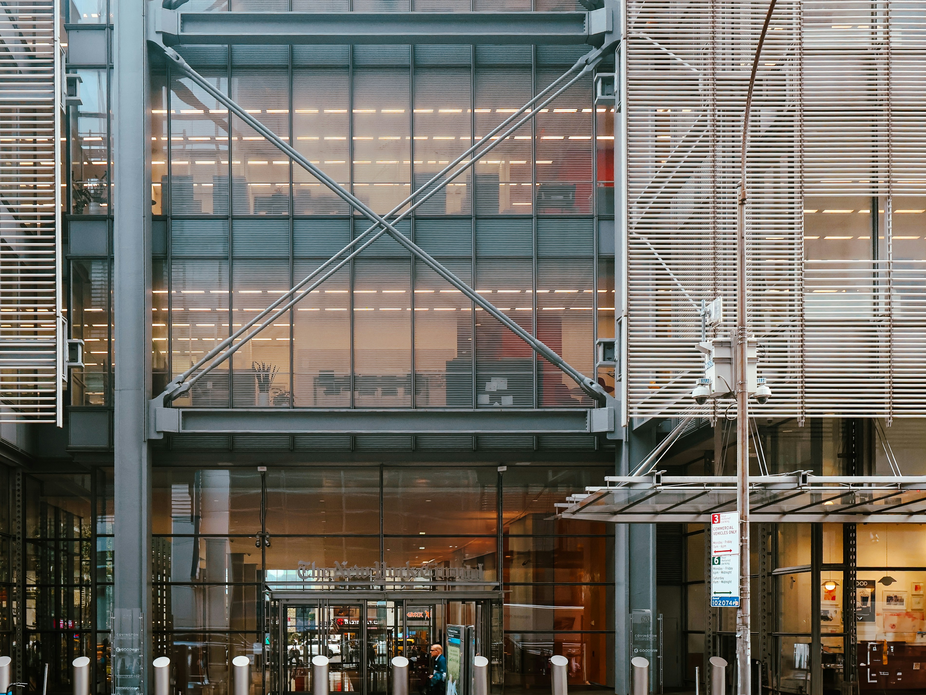 Stack of steel flanges