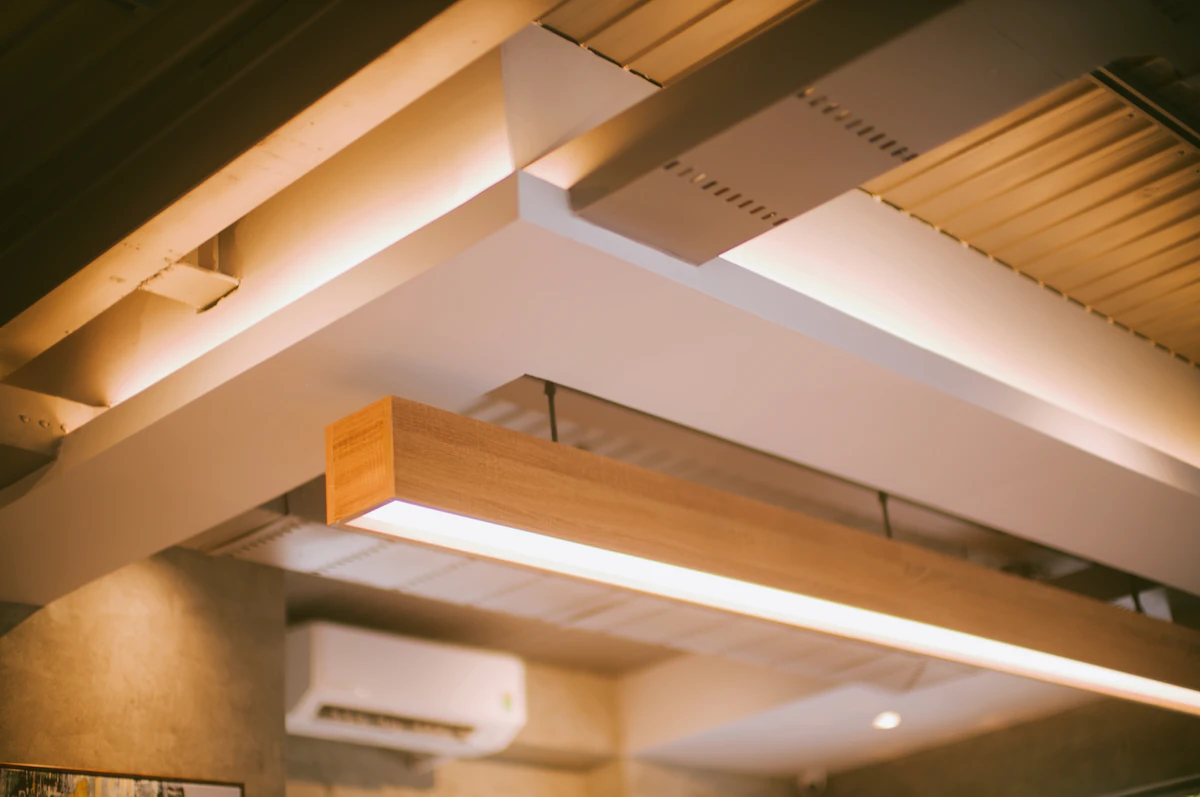 Modern interior with an air conditioning system