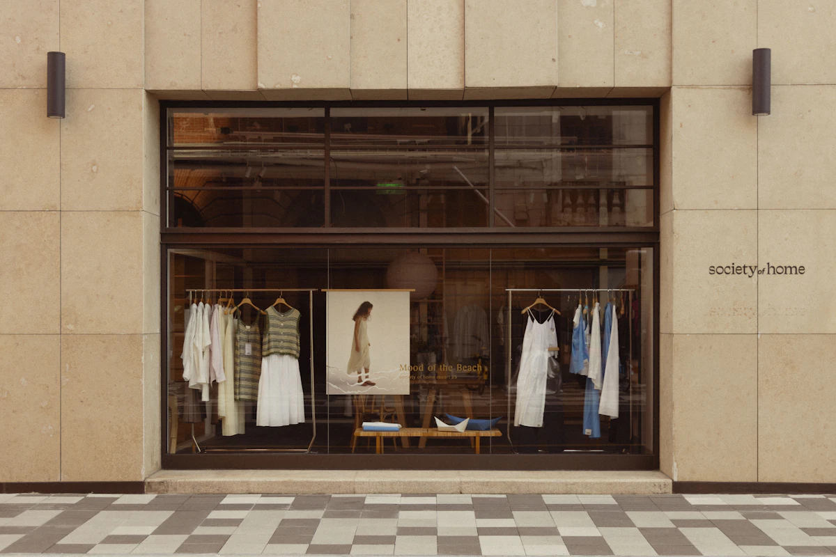 店頭のディスプレイ