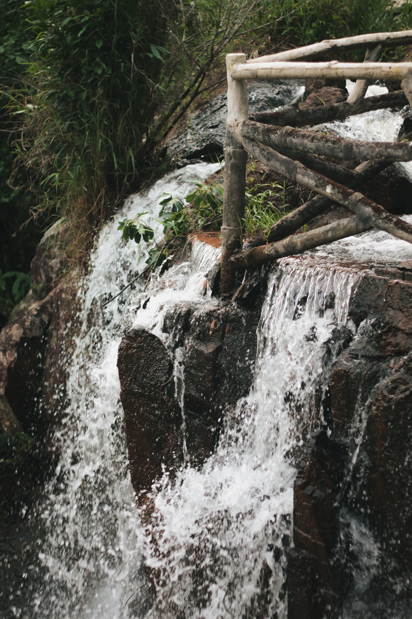 Datanla waterfall and rocks