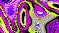 Abstract psychedelic pattern with vibrant colors