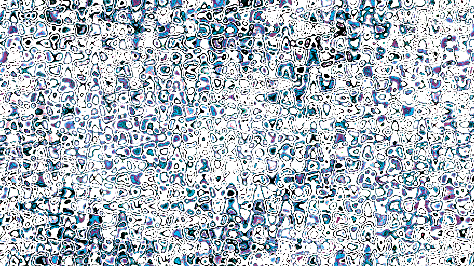 Abstract pattern of blue and white shapes