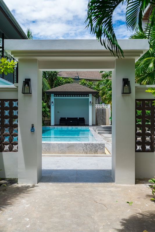 Residential pool after professional equipment repair in the Austin metro.