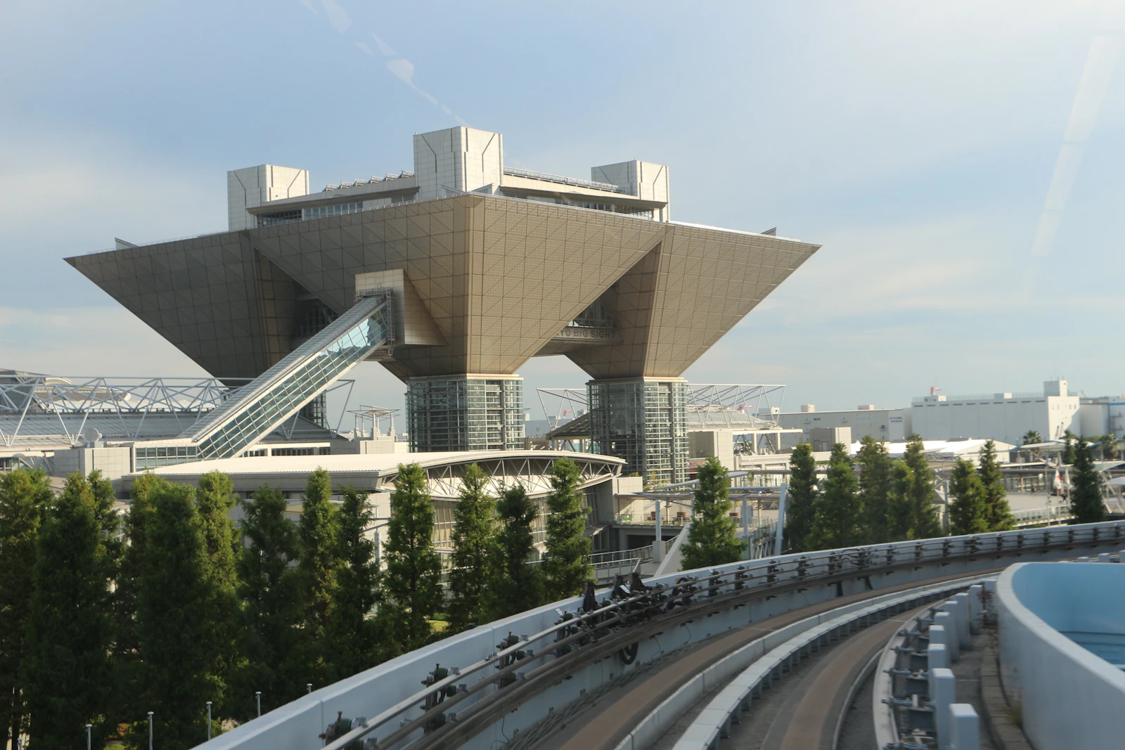 Contemporary architecture and rail infrastructure in Tokyo