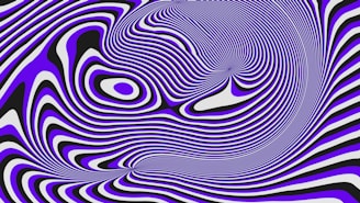 Swirling purple, white, and black abstract pattern