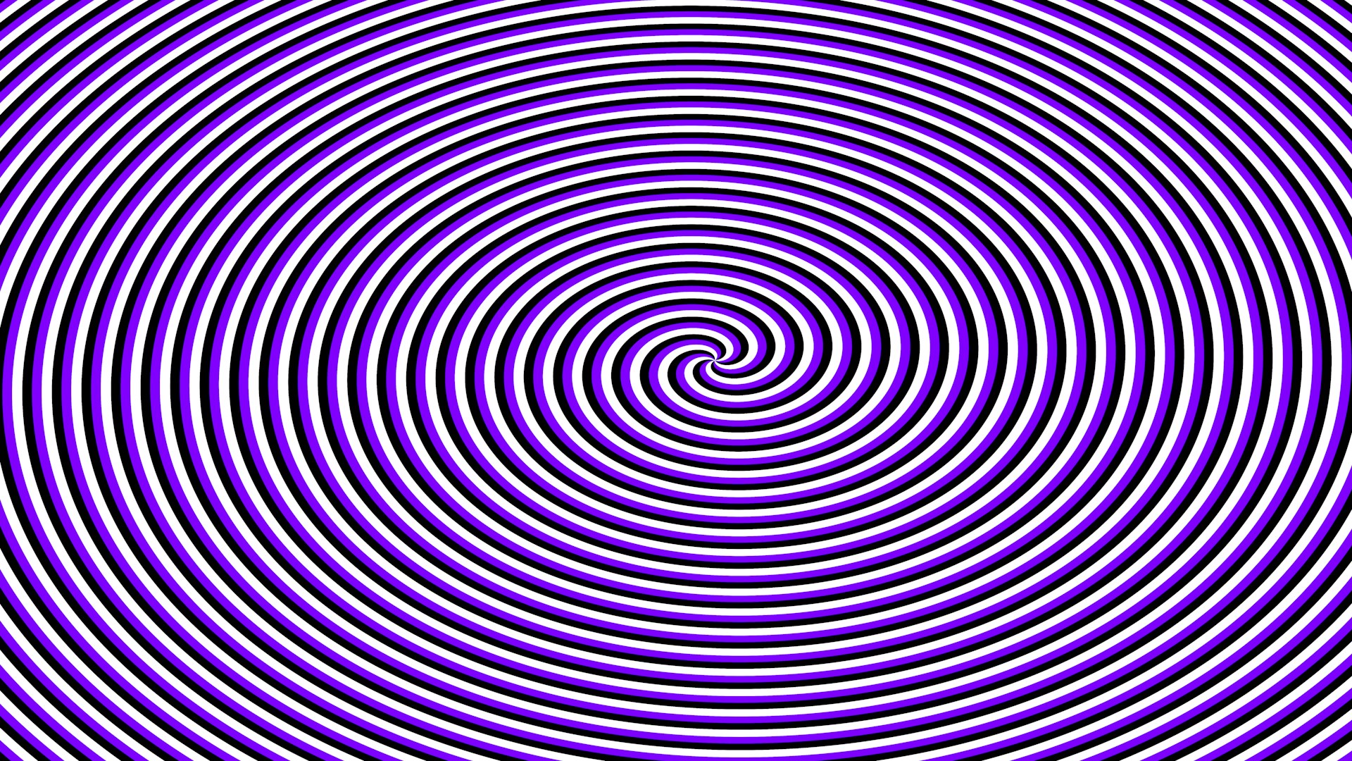 Concentric purple and white circles spiral inward.