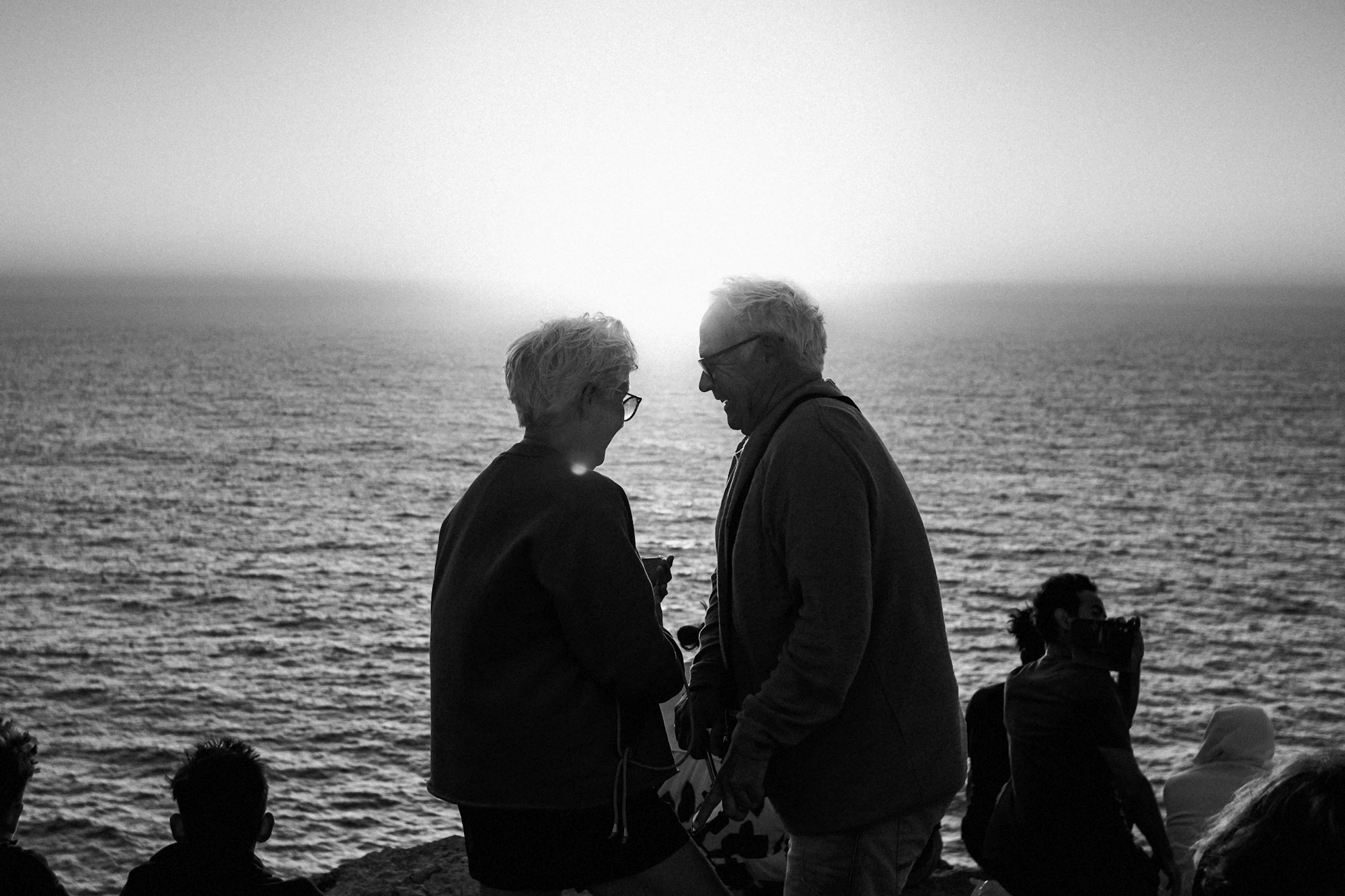 Couple silhouette at sunset — intimacy restored