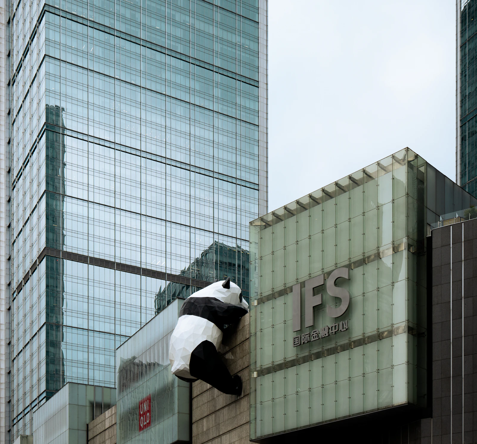 Giant panda public artwork in Chengdu
