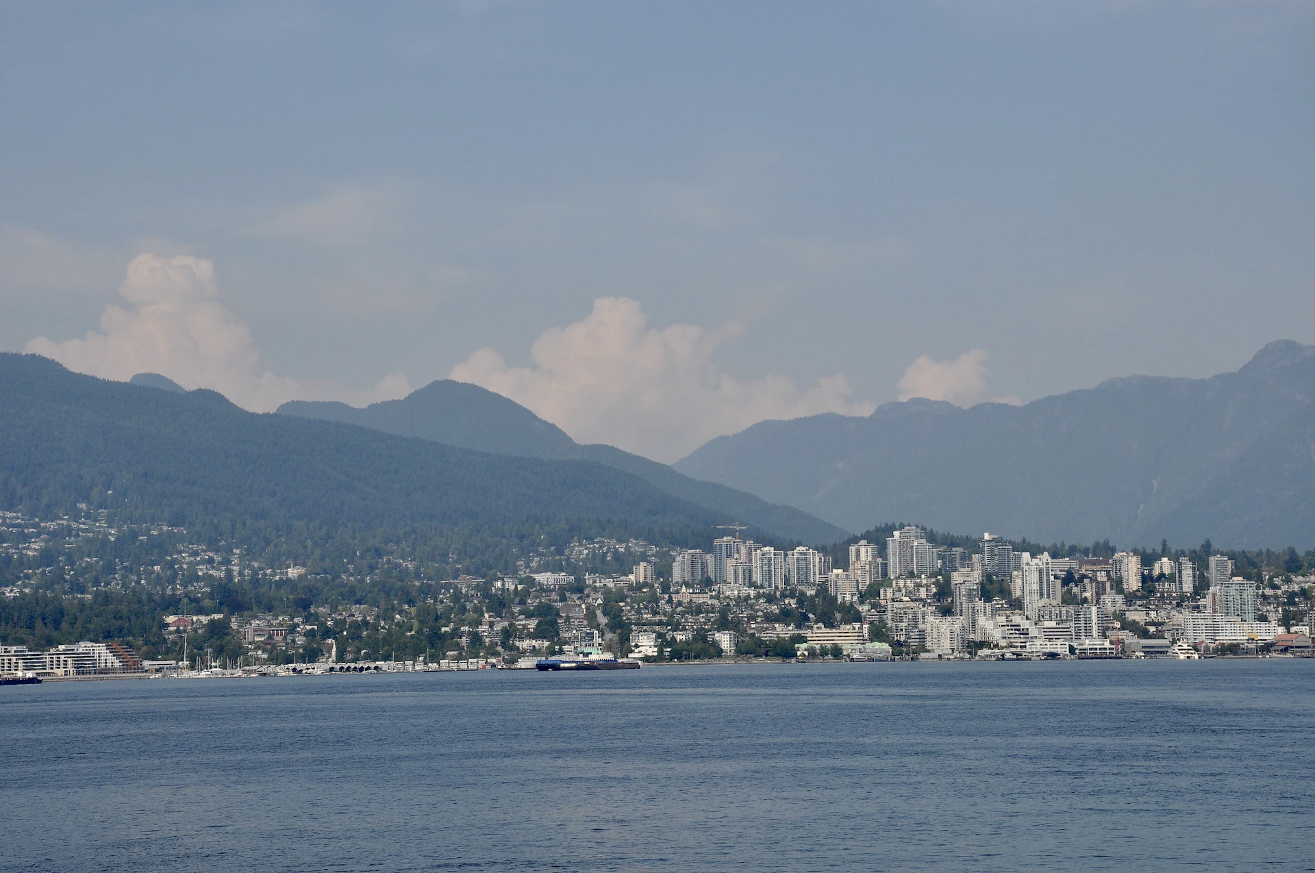 Vancouver harbour and North Shore mountains skyline, the city where Maple Terroir runs Canadian distribution