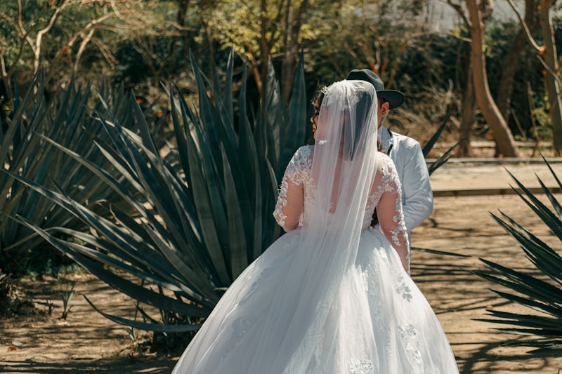 Novios enamorados en exteriores