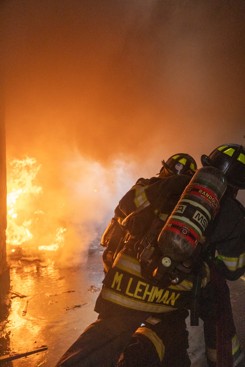 house fire, residential fire, firefighters, emergency response, burned building, smoke, fire damage