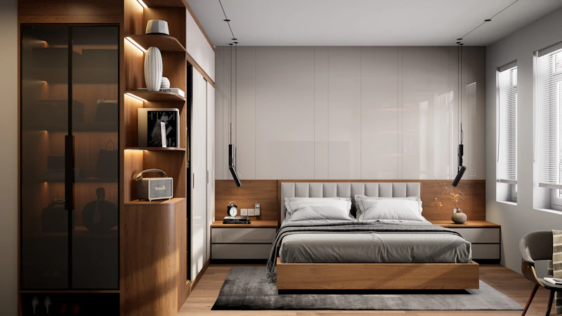 Deluxe Room with warm lighting at High Cardhaus casino hotel