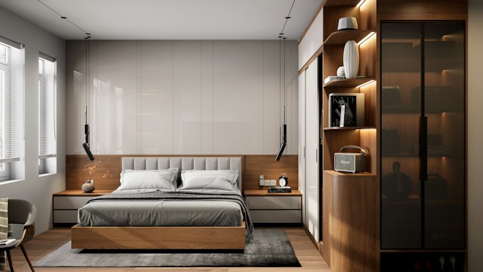 Padded board bed