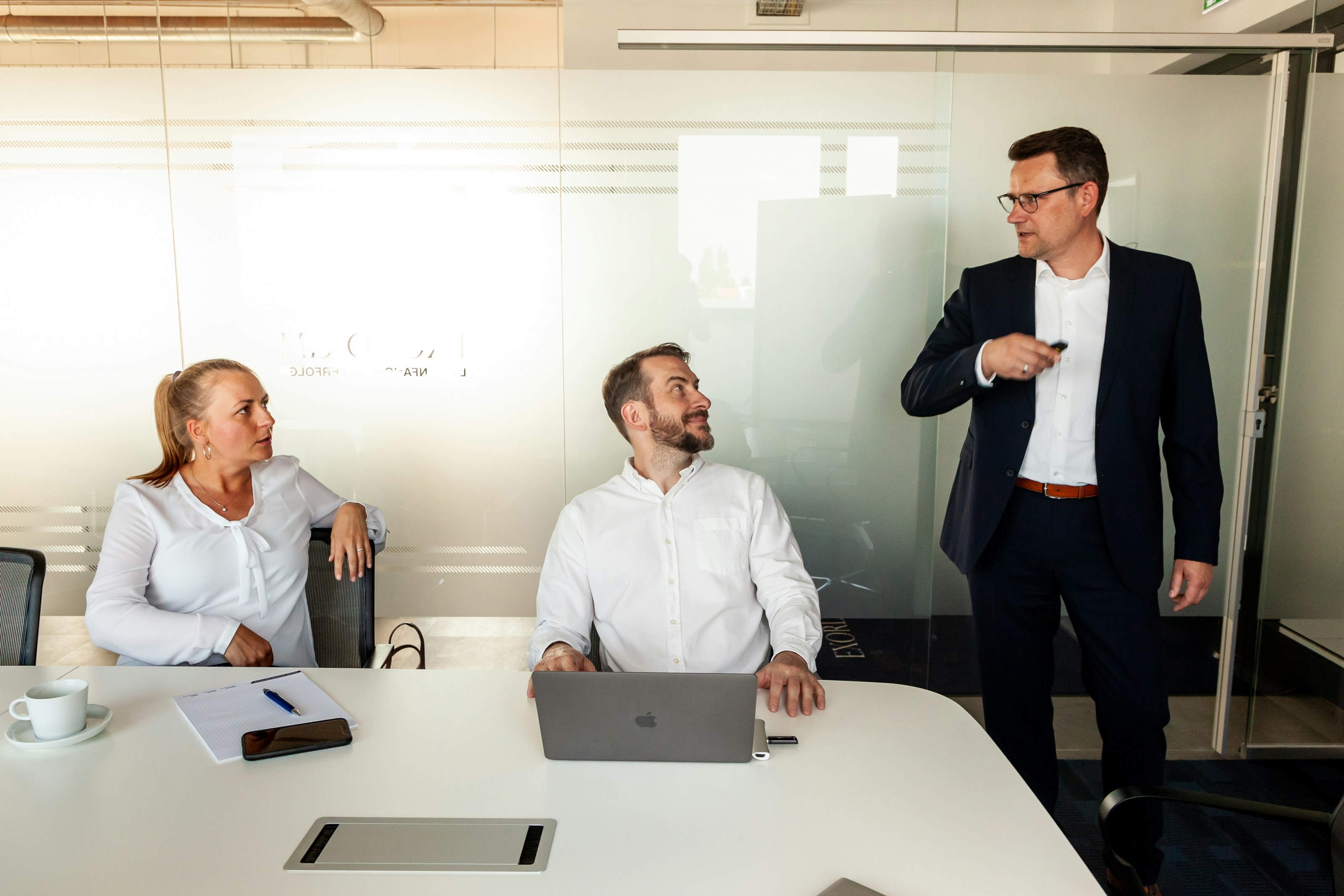 Business professionals discussion