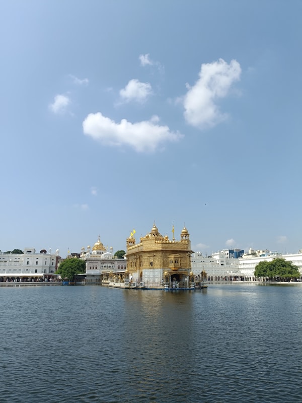 Golden Temple reflecting in sacred sarovar Amritsar Punjab