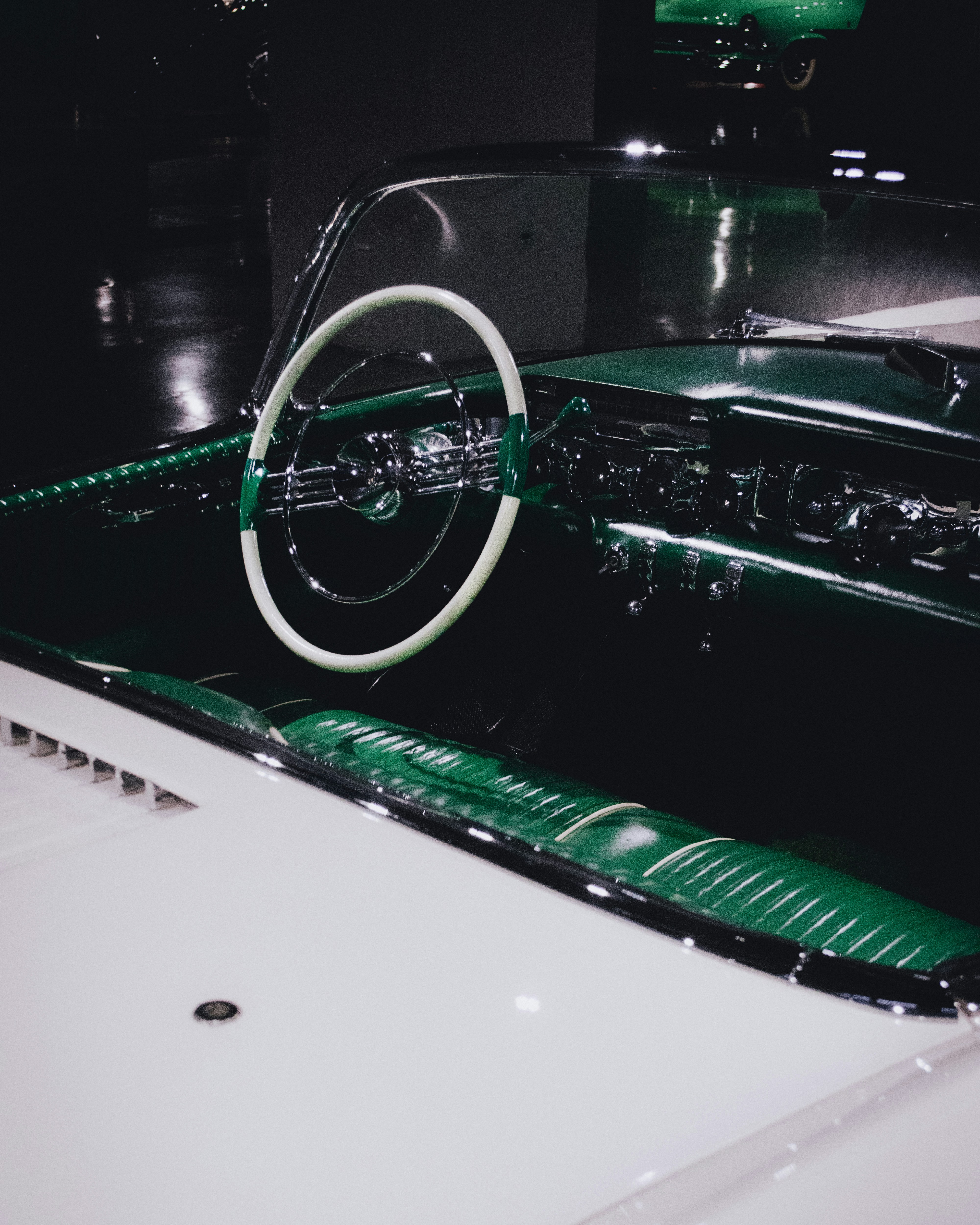 vintage car interior