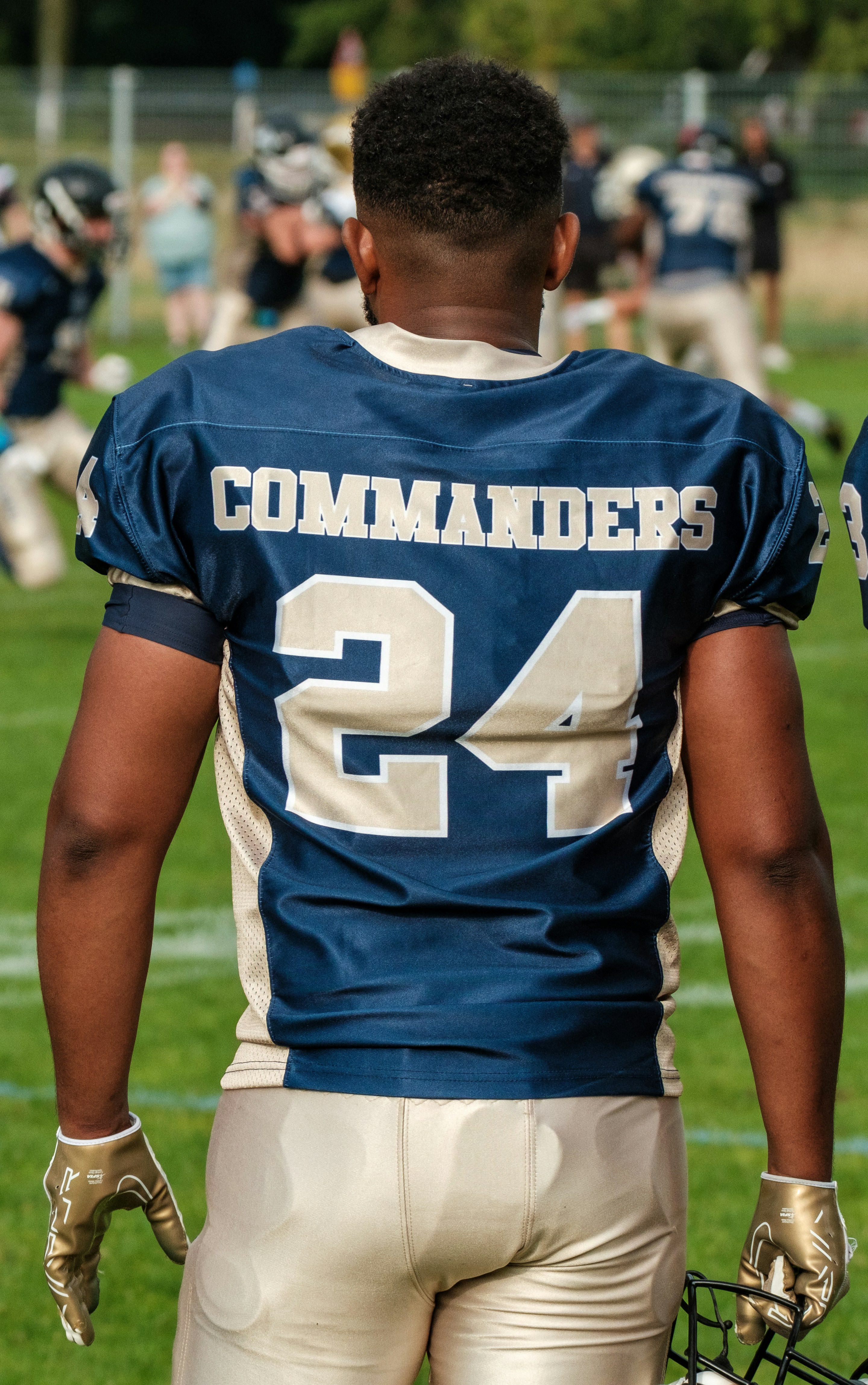 Football player with number 24 on his jersey