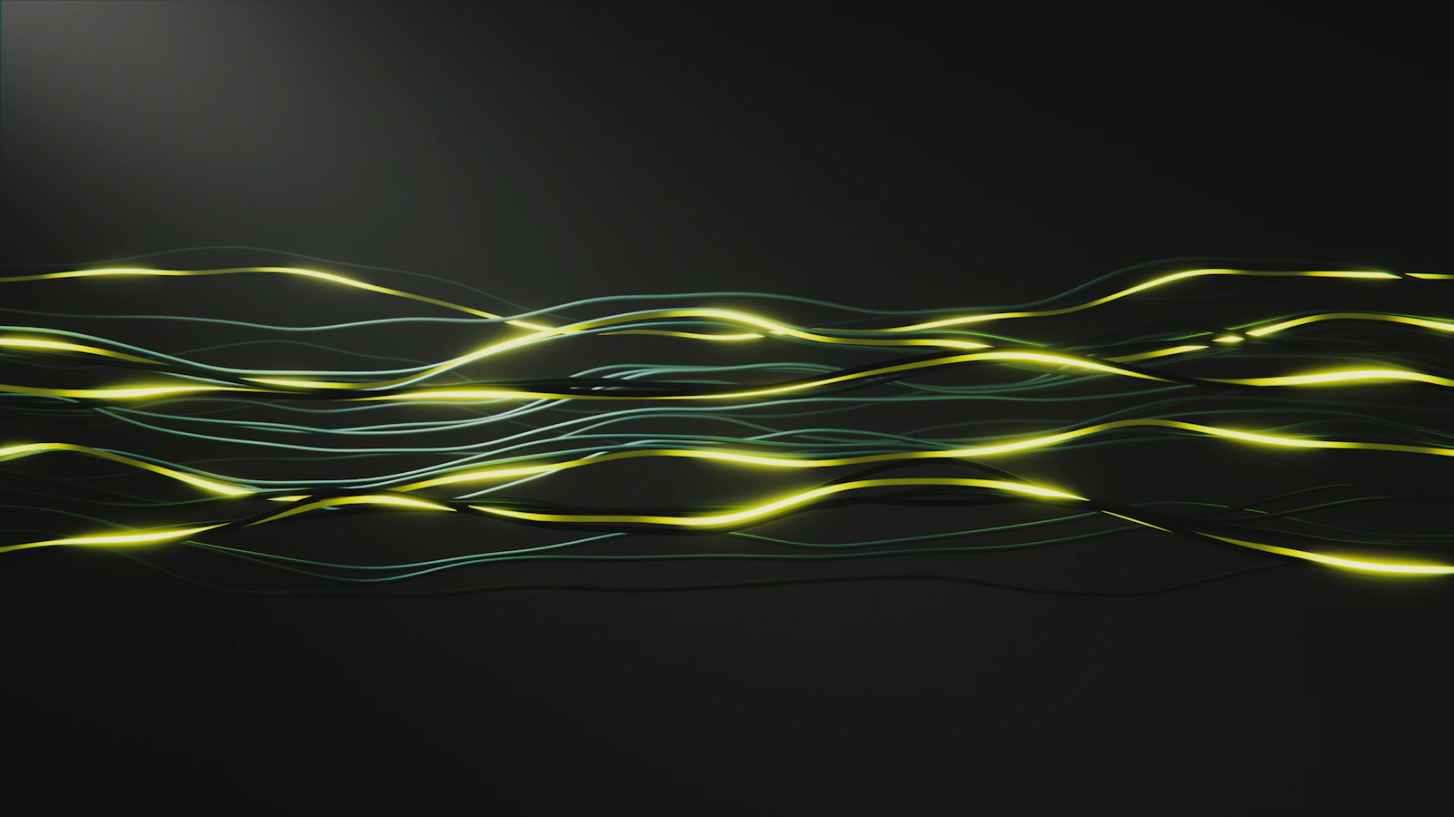 Abstract flowing lines with light accents illustrating personalized AI responses adapting to a user's history