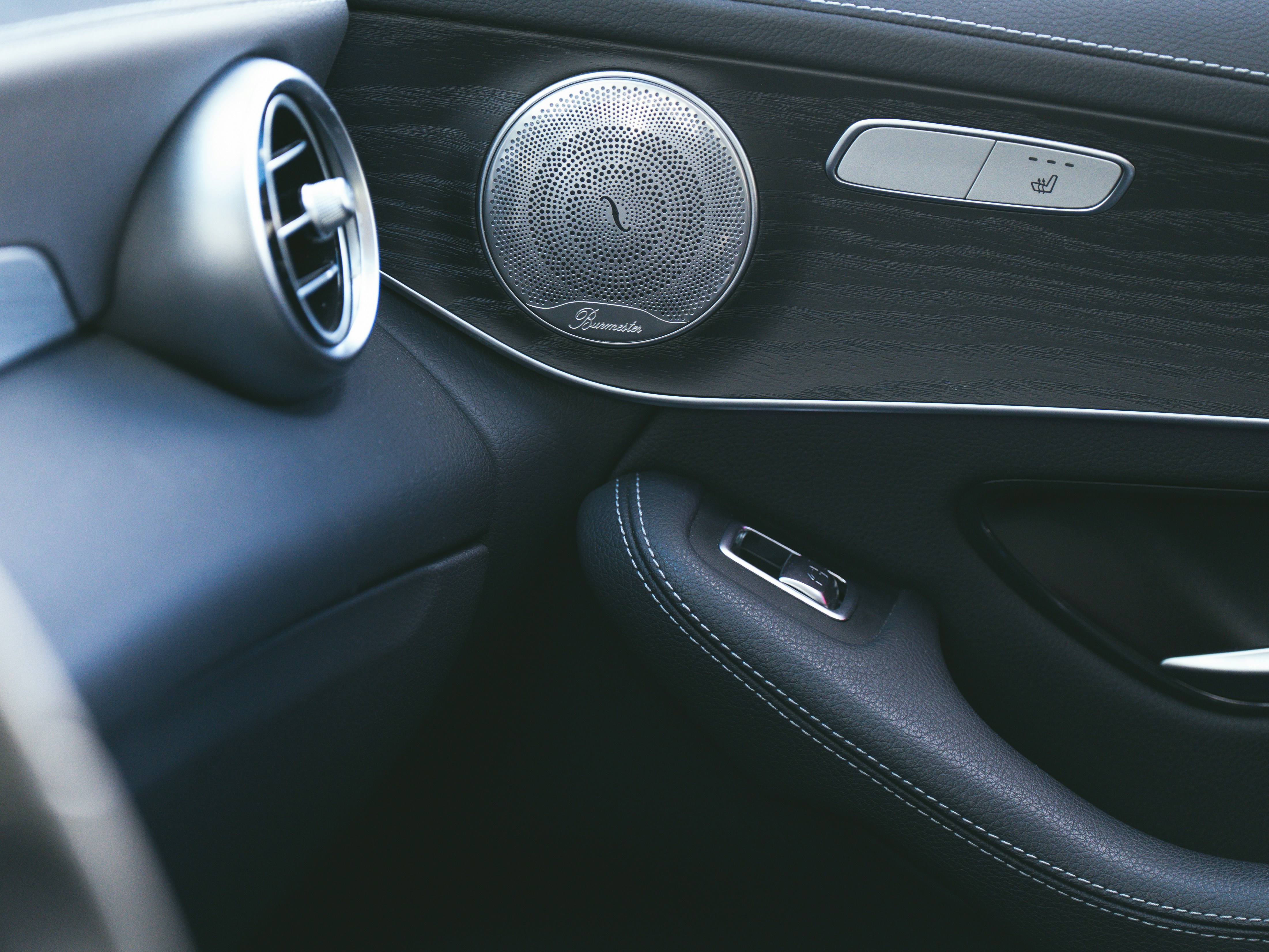 BMW i3 interior with digital dashboard and eco-friendly materials